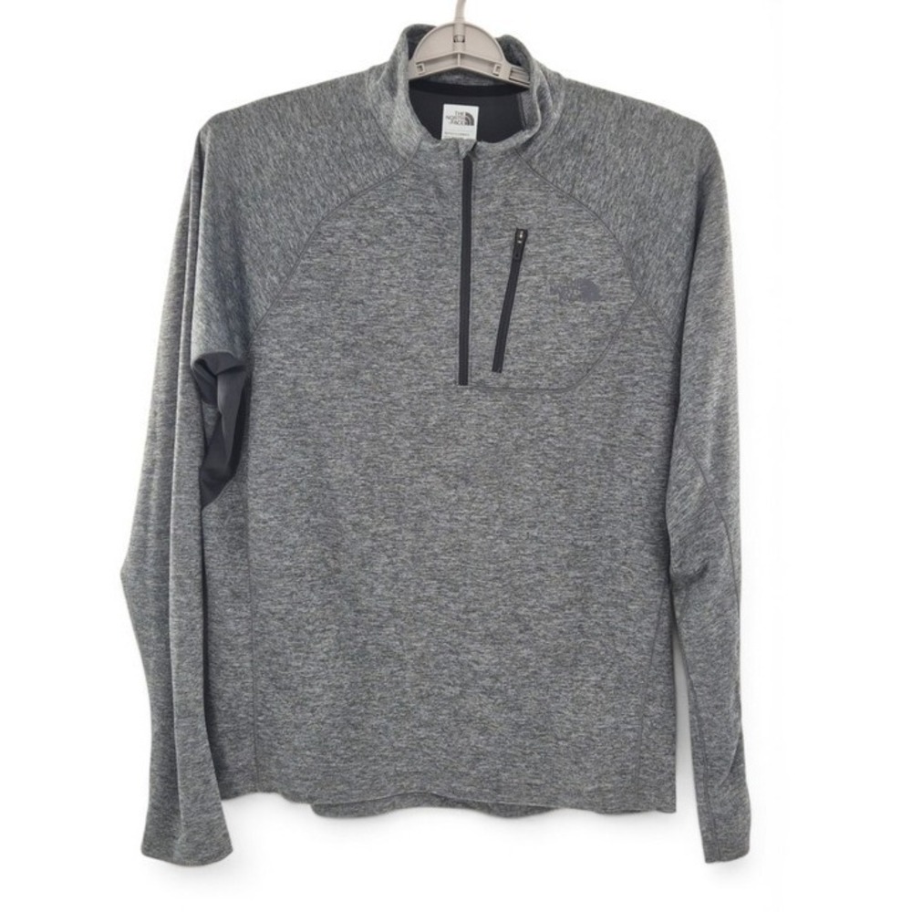 The North Face Men's‎ Grey FlashDry Quarter Zip Jacket L Performance Running Top